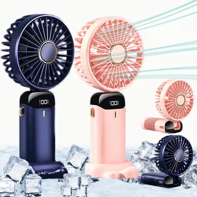 Portable Electric Fan with Smart Led Digital Display (5000mAh Battery) 